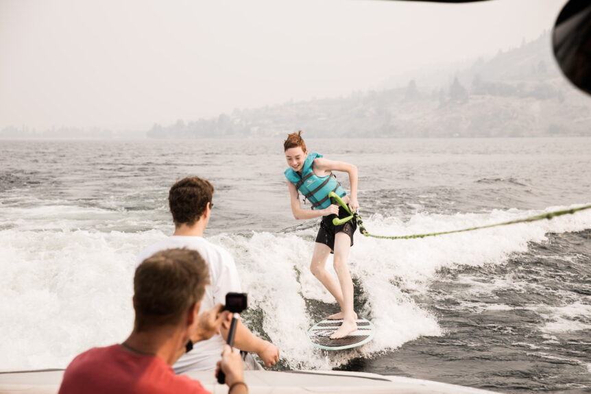 Layne wake surfing